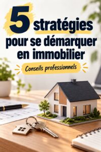 Une agent immobilier souriante présente une maison à vendre avec enthousiasme.