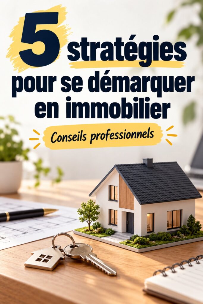 Une agent immobilier souriante présente une maison à vendre avec enthousiasme.
